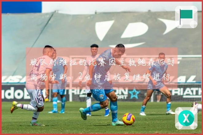 狼队对维拉的比赛因主裁鲍森临时离场中断，2分钟后恢复继续进行